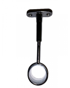 Garderoberørholder Ø25mm Åpen/ Gjennomgående Krom