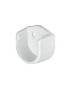 Garderoberørholder 25mm Plast Hvit