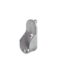 Garderoberrørholder Oval   30x15mm Krom