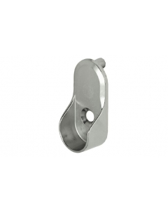 Garderoberørholder Oval Dübler  30x15mm 5mm Krom 